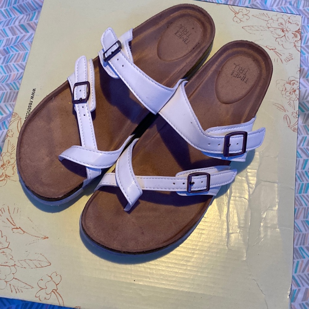 Double buckle sandals